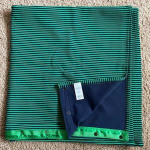 Lululemon Vinyasa scarf; green & navy stripe